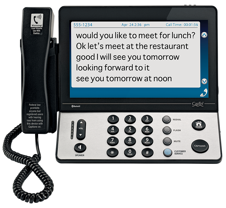 Captioned Telephones For Hearing Loss CapTel Captioned Telephones