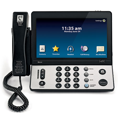 CapTel-2400i Try the 2400i captioned telephone with touchscreen from CapTel.