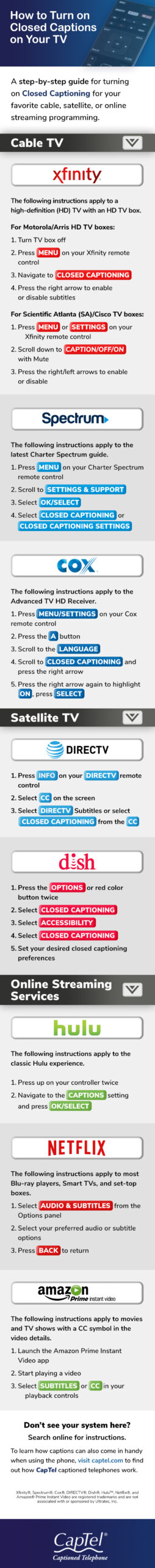 How to Turn off Captions on Spectrum