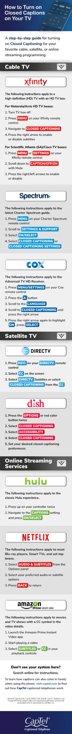 How to Turn off Subtitles on Spectrum  