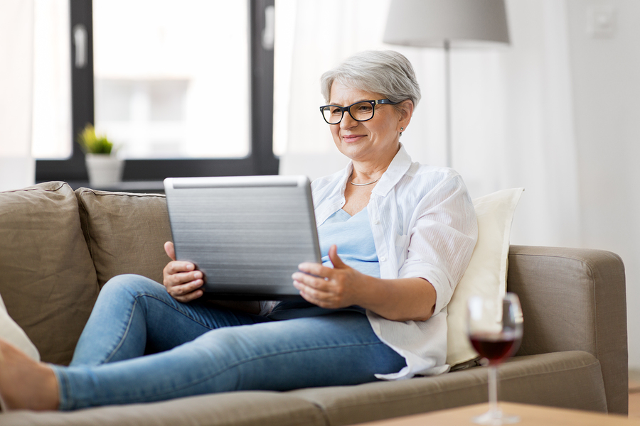 One technology tip for seniors is to choose strong passwords when setting up accounts online.