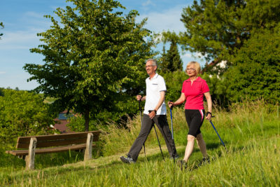 One of the health benefits of walking is that you can build stronger muscles.