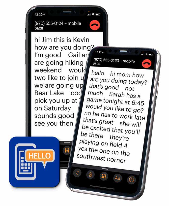 Now you can see captions during your mobile phone conversations. Speech to text on mobile phone.