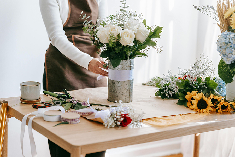 Try DIY flower projects like pressing flowers for bookmarks this spring.