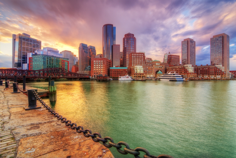 Boston Harbor is enchantingly beautiful.
